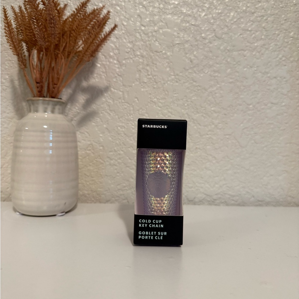 Starbucks Purple Cold Cup Collectible Key Chain